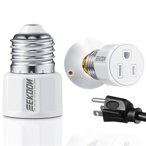 light socket plug adapter 3 prong